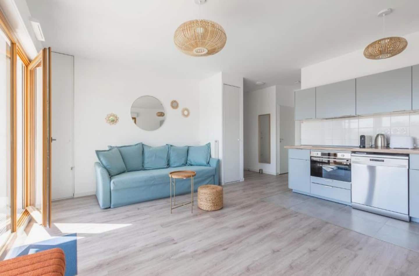 Logement N°04, Magny-le-Hongre : séjour et cuisine